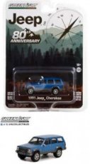 1/64 1991 Jeep Cherokee Jeep 80th Anniversary Edition *Anniversary Collection series 14*, blue