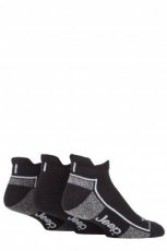 3 Pair cushioned trainer socks Black - Size 39-45