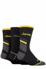 3 Pair Heavyweight Work Socks Yellow - Size 39-45