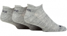 Cushioned Trainer socks - 3 Pc - Size 39/45 Grey Cushioned Trainer socks - 3 Pc - Size 39/45 Grey