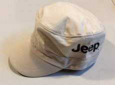 Jeep Cap White - Black logo