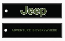 Keychain - Jeep Adventure Is Everywhere - Stitched Keychain - Jeep Adventure Is Everywhere - Stitched