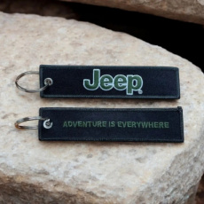 Keychain - Jeep Adventure Is Everywhere - Stitched Keychain - Jeep Adventure Is Everywhere - Stitched